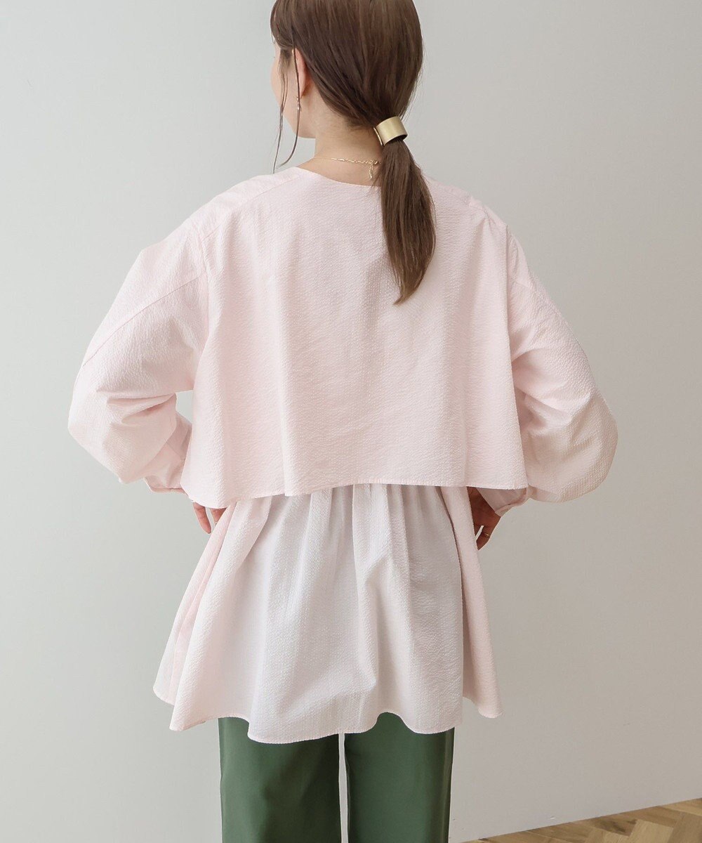 AMERICAN HOLIC サッカーティアードロングブラウス 