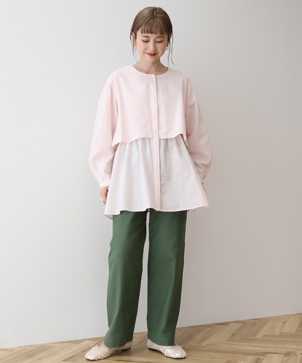 AMERICAN HOLIC サッカーティアードロングブラウス 