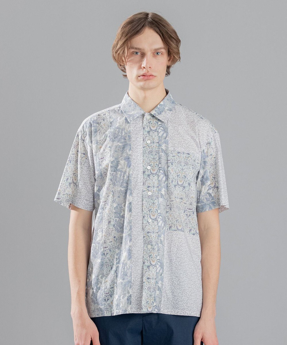 JOSEPH HOMME 【LIBERTY】 パッチワークリバティ 半袖シャツ 