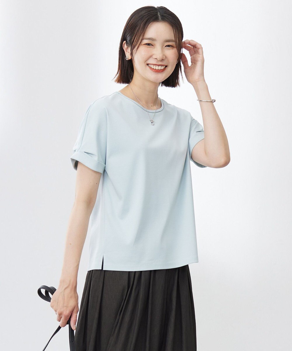 J.PRESS LADIES 【WEB限定カラーあり・洗える】コットンスムース ハシゴレース カットソー 
