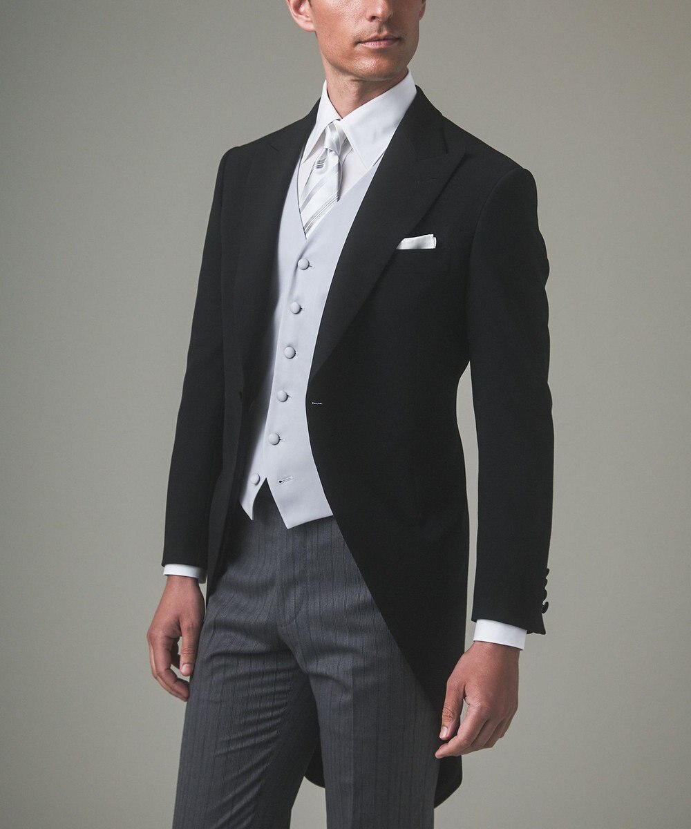 GOTAIRIKU 【WEAR BLACK】フォーマル用_ストライプ ネクタイ 