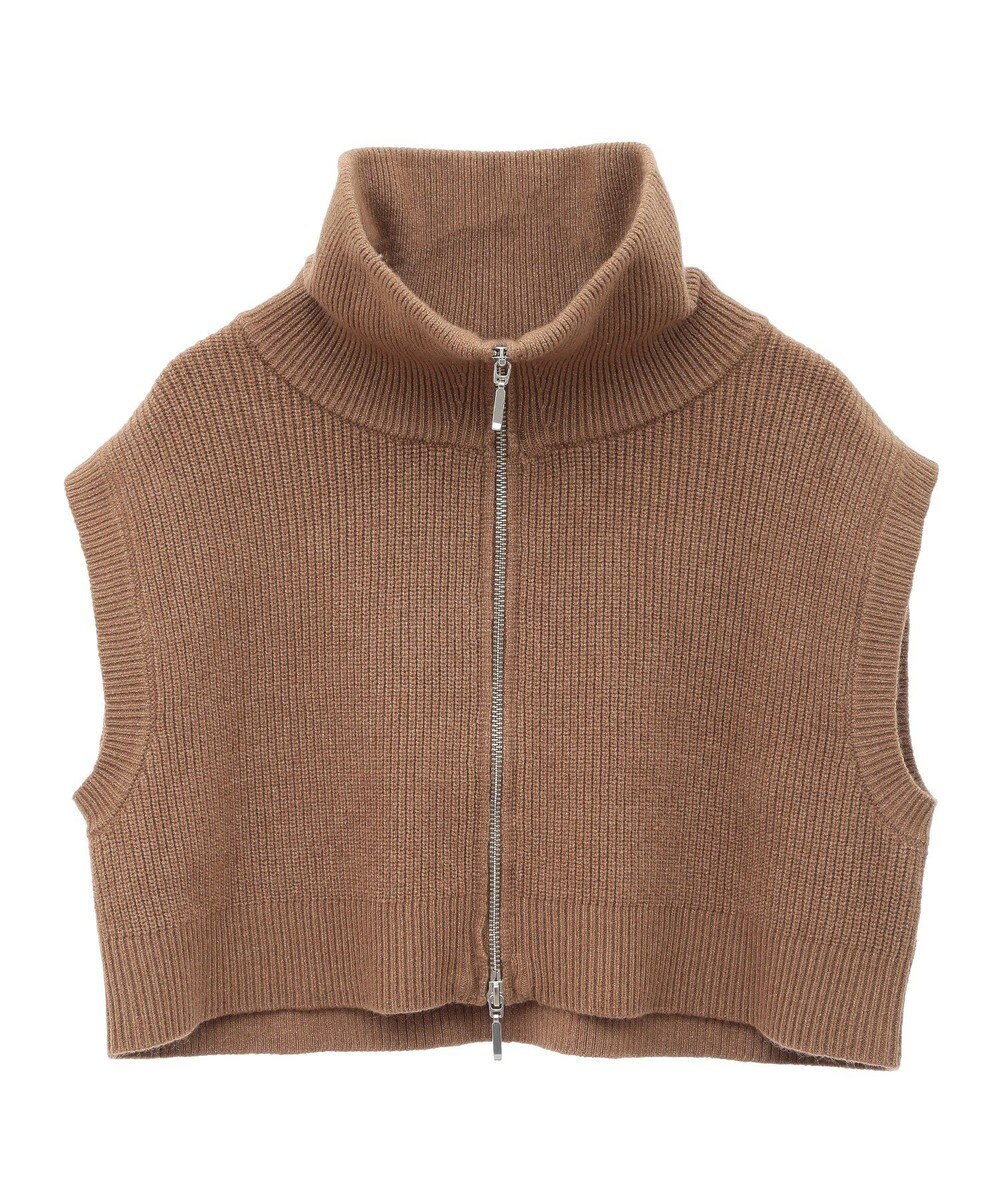 earth music&ecology ＳＥＴ２点ＺＩＰベスト＋ニットワンピース 