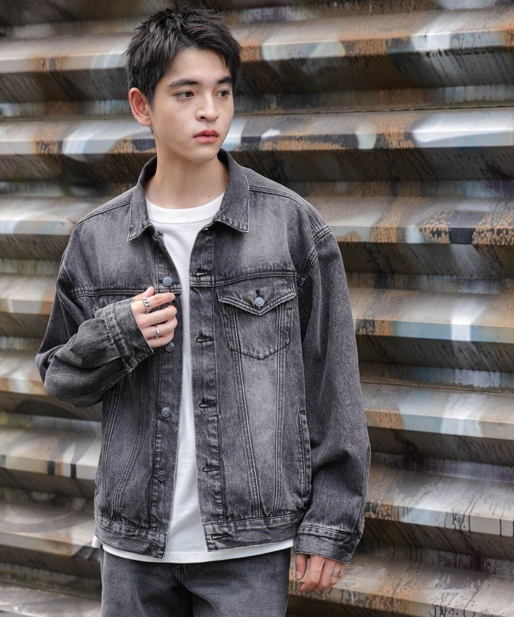 WEGO 【ユニセックス着用ITEM】BIGデニムジャケット 