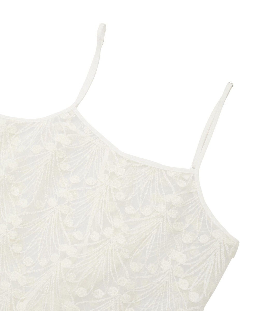 YECCA VECCA 【2点SET】刺繍レースキャミセットハイネックニット 