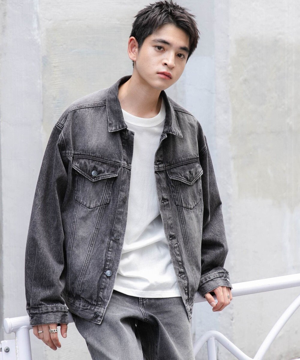 WEGO 【ユニセックス着用ITEM】BIGデニムジャケット 