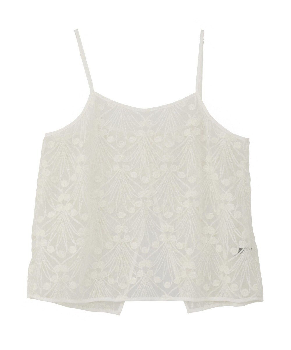 YECCA VECCA 【2点SET】刺繍レースキャミセットハイネックニット 