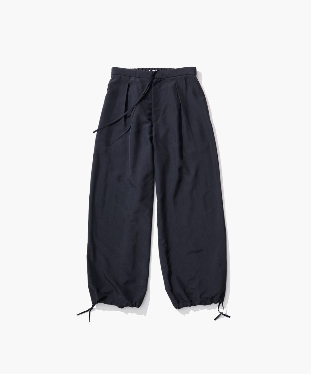 ATON SILK SUEDE | タックイージーパンツ 