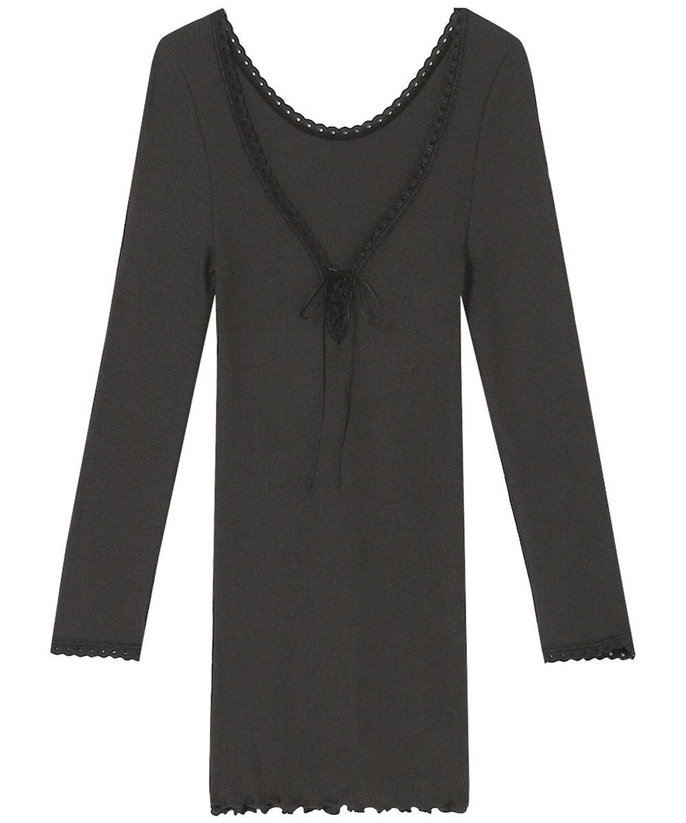 AMPHI あったかインナー 薄手 リブ素材 ９分袖 長袖 UWF360 アンフィ／ワコール 