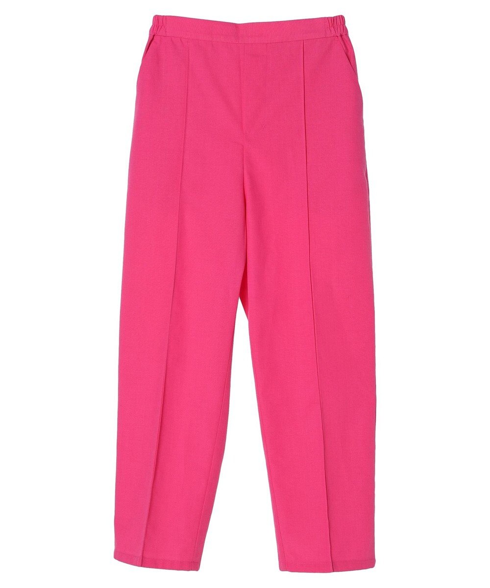 Green Parks 綿麻混イージーテーパードパンツ 