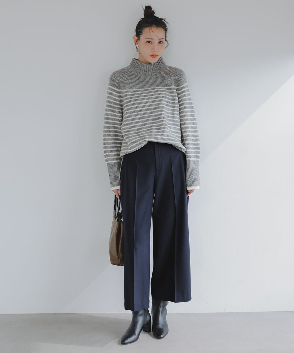 ANY SIS ビューティサーモ2WAYストレッチ ワイドパンツ 