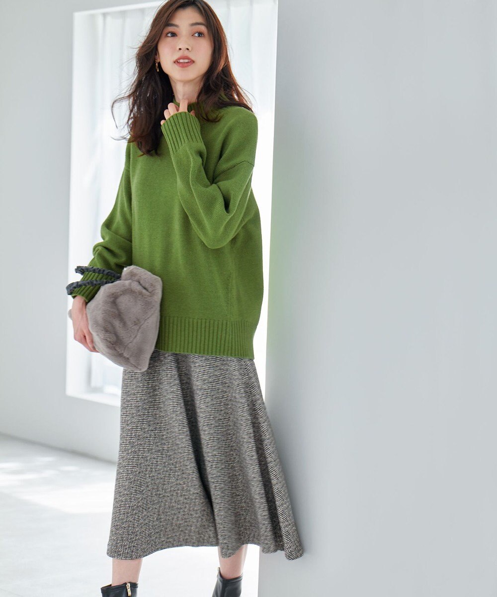 ANY 【6色展開】ラムウールハイネックニット 