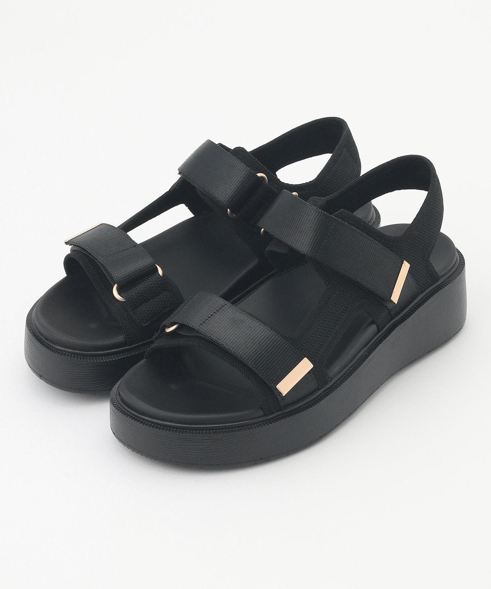 steppi 【洗える】厚底 ストラップサンダル 