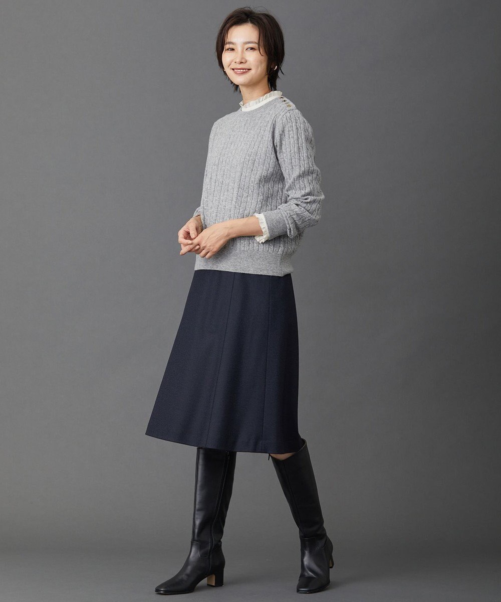 J.PRESS LADIES アクアレジェンドウールジャージー スカート 