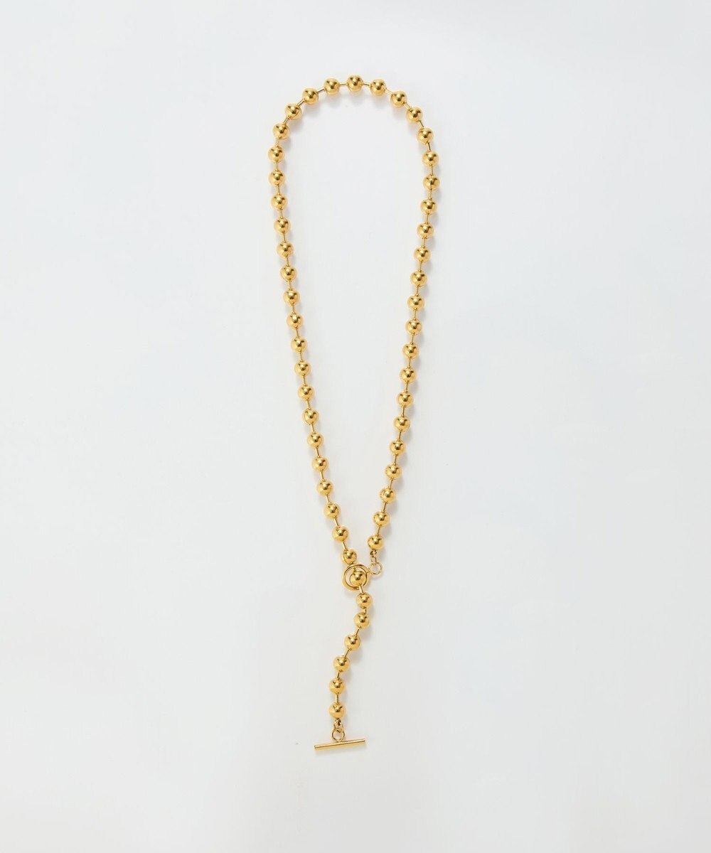 Phoebe 【金属アレルギー対応】ドットラインネックレス　ゴールド/ステンレス 