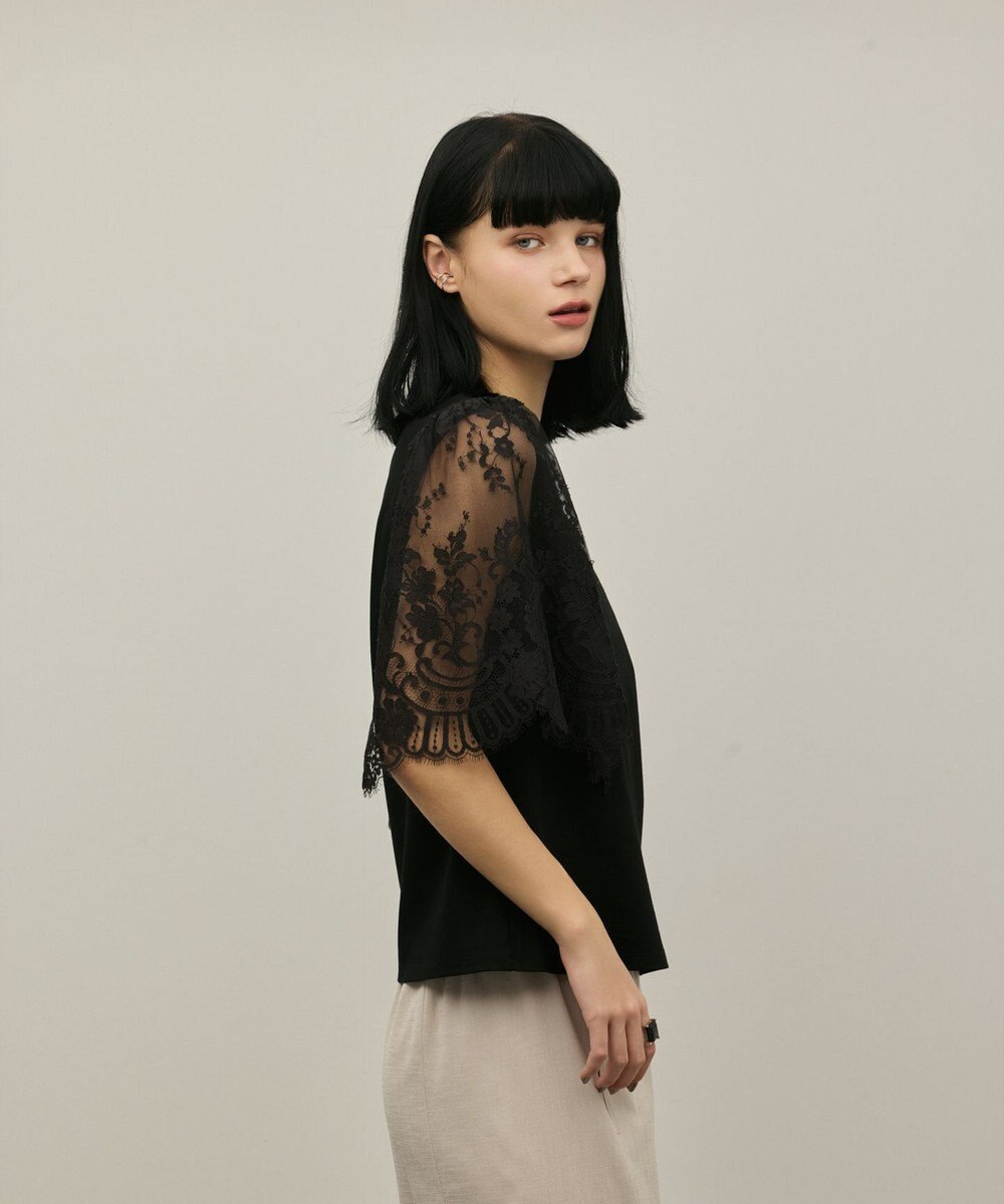 GRACE CONTINENTAL レースフレアカットトップ 