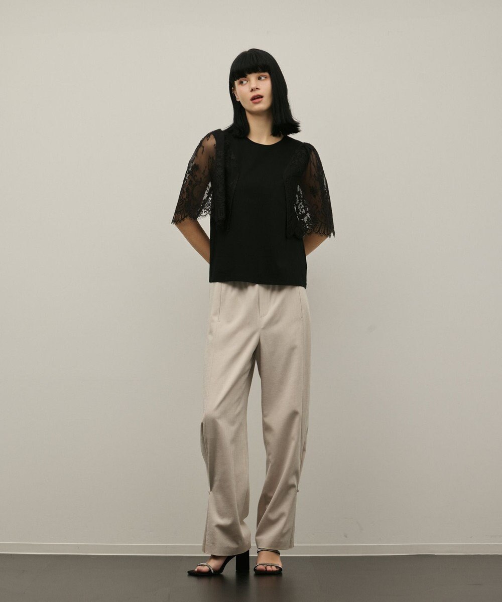 GRACE CONTINENTAL レースフレアカットトップ 