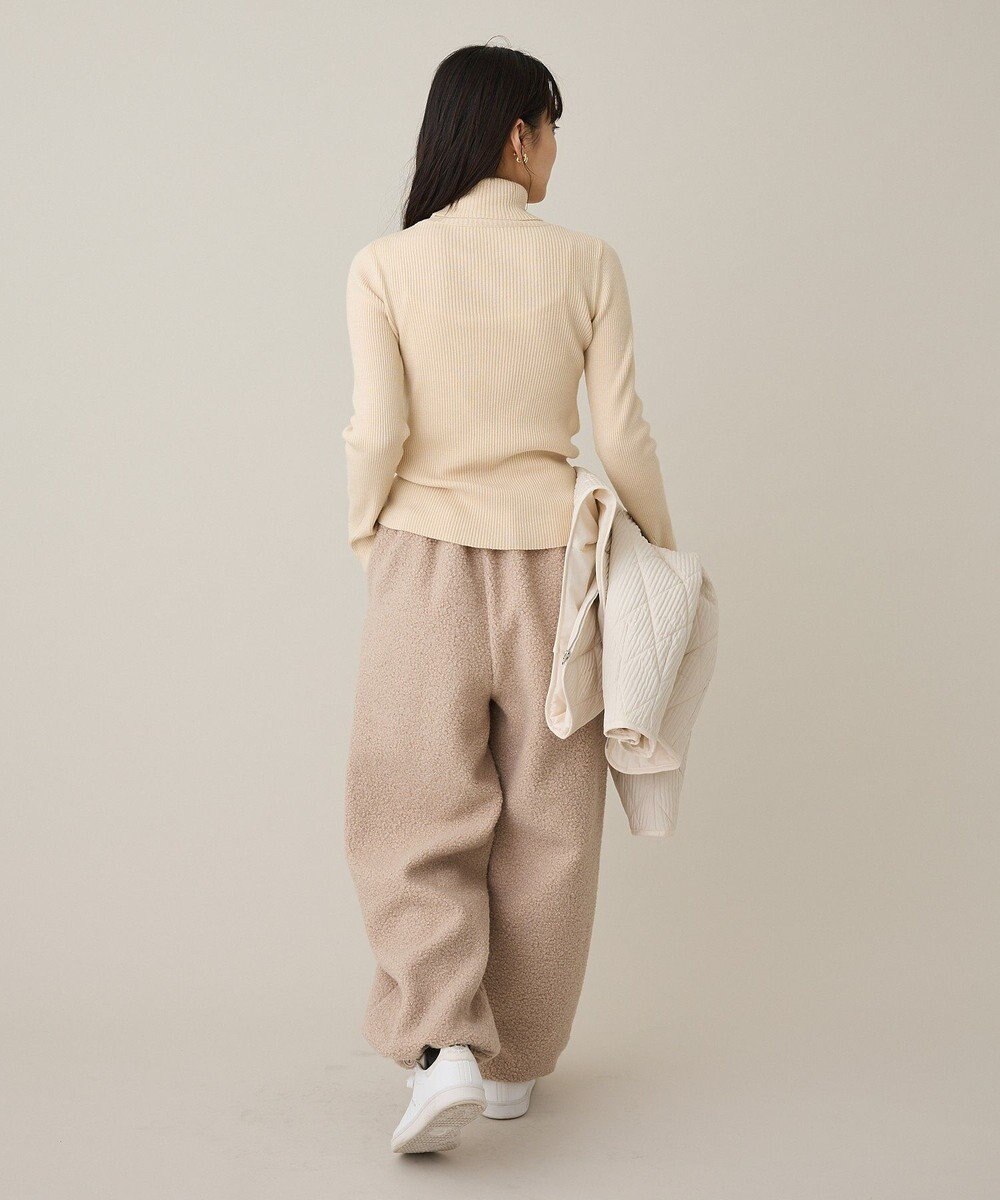 CRAFT STANDARD BOUTIQUE ブークレ風カットソーパンツ 