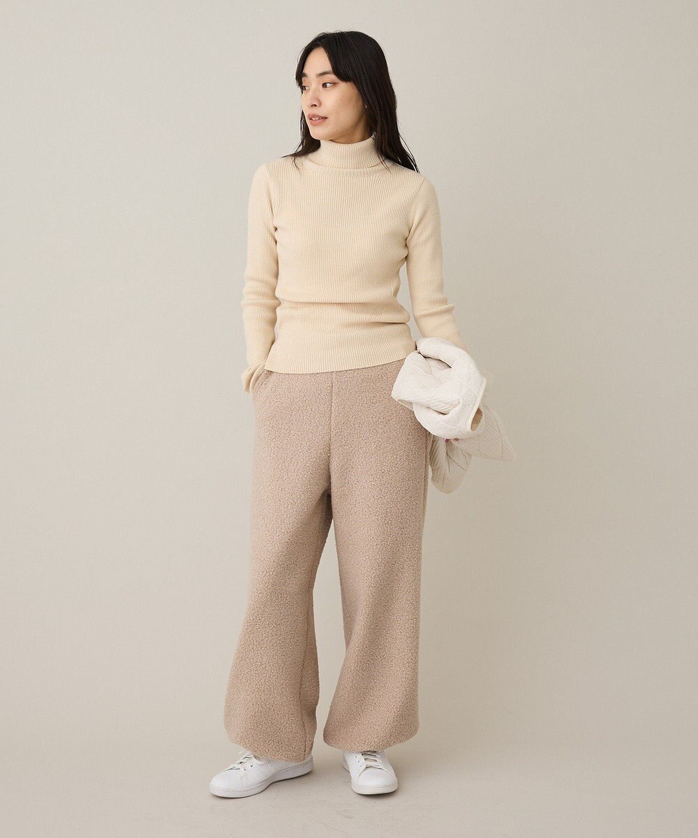 CRAFT STANDARD BOUTIQUE ブークレ風カットソーパンツ 