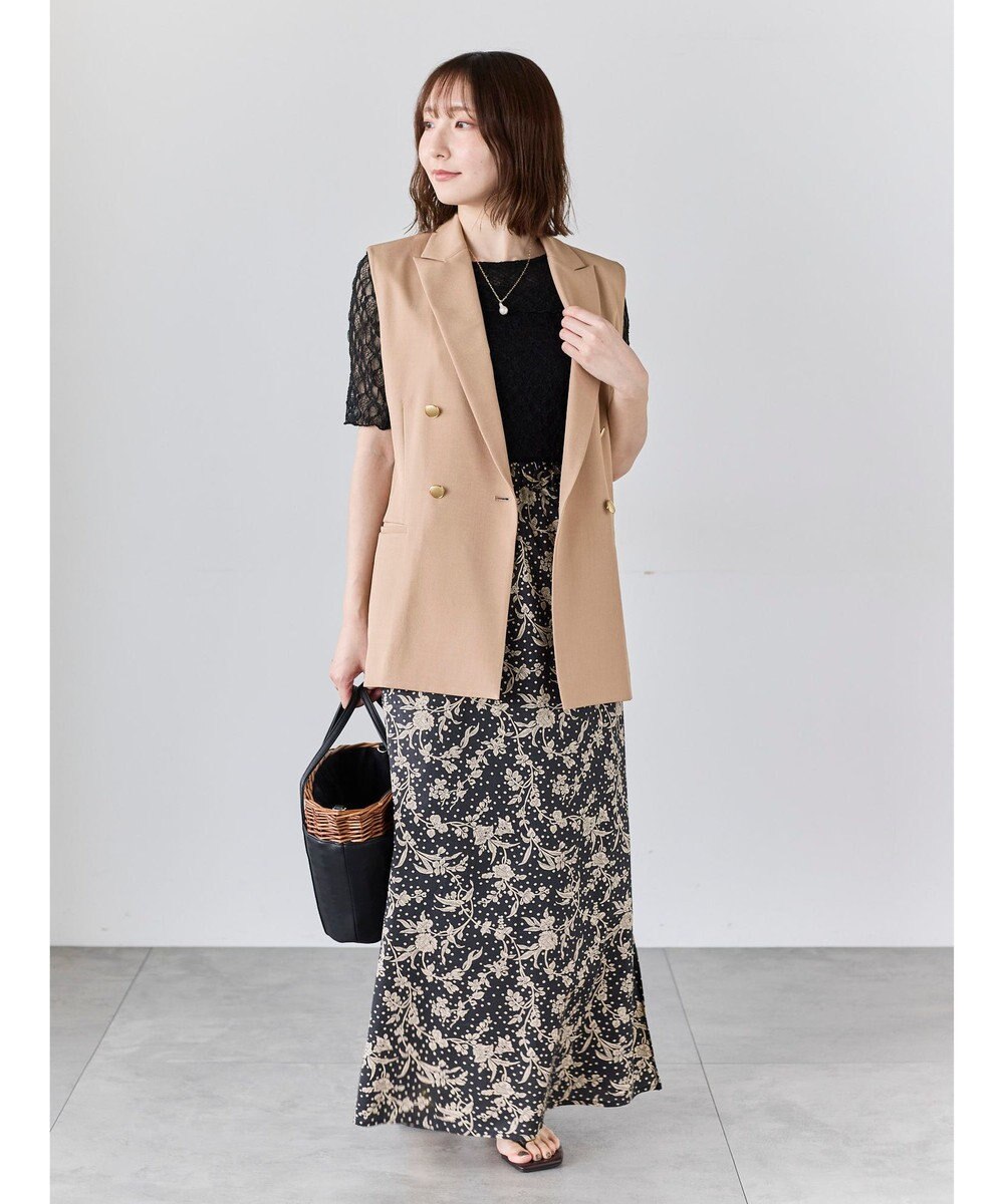 Te chichi リネンライクダブルブレストジレ(セットアップ可) 