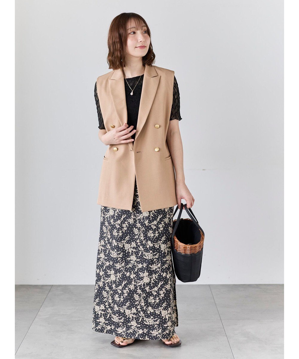 Te chichi リネンライクダブルブレストジレ(セットアップ可) 