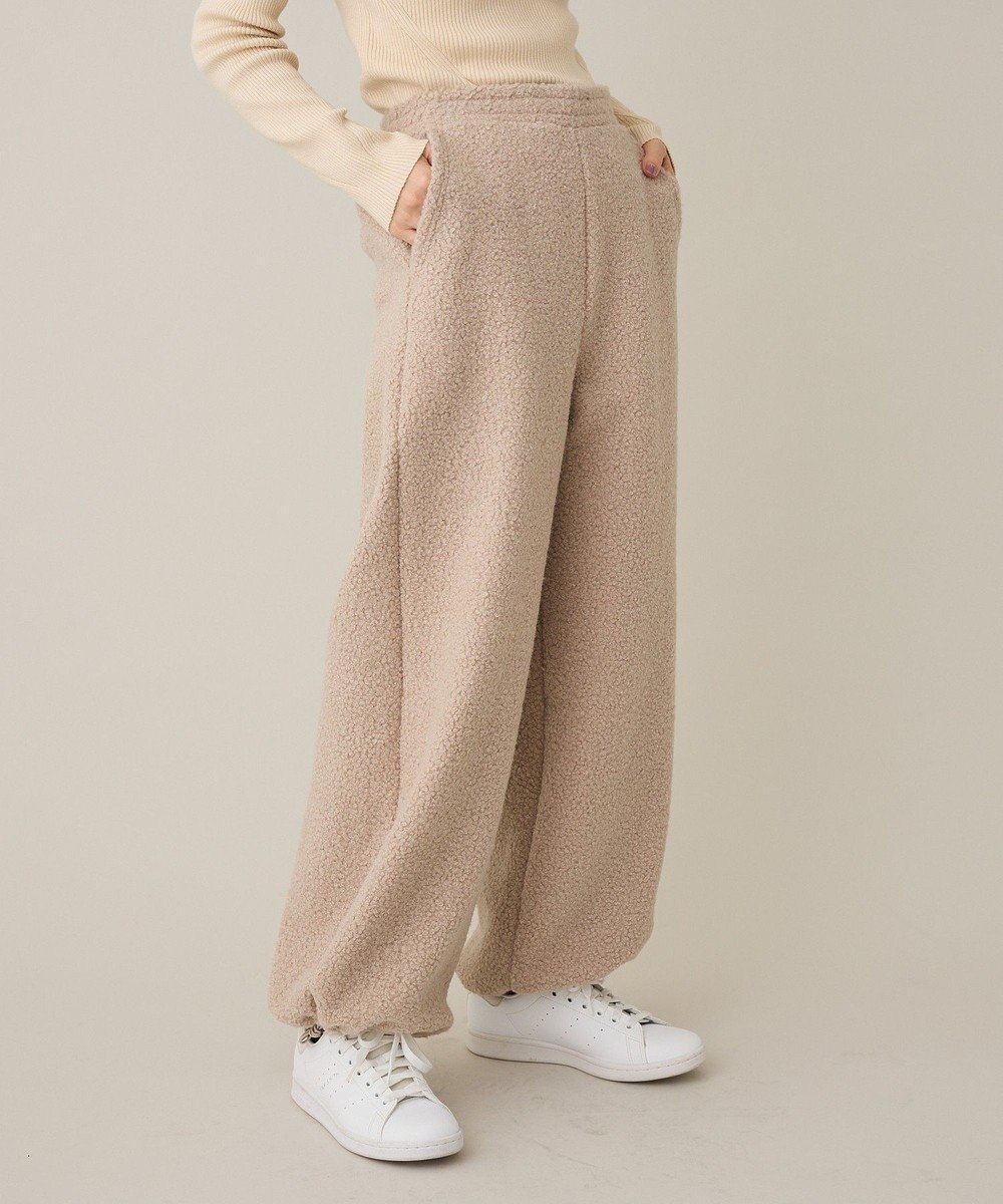 CRAFT STANDARD BOUTIQUE ブークレ風カットソーパンツ 