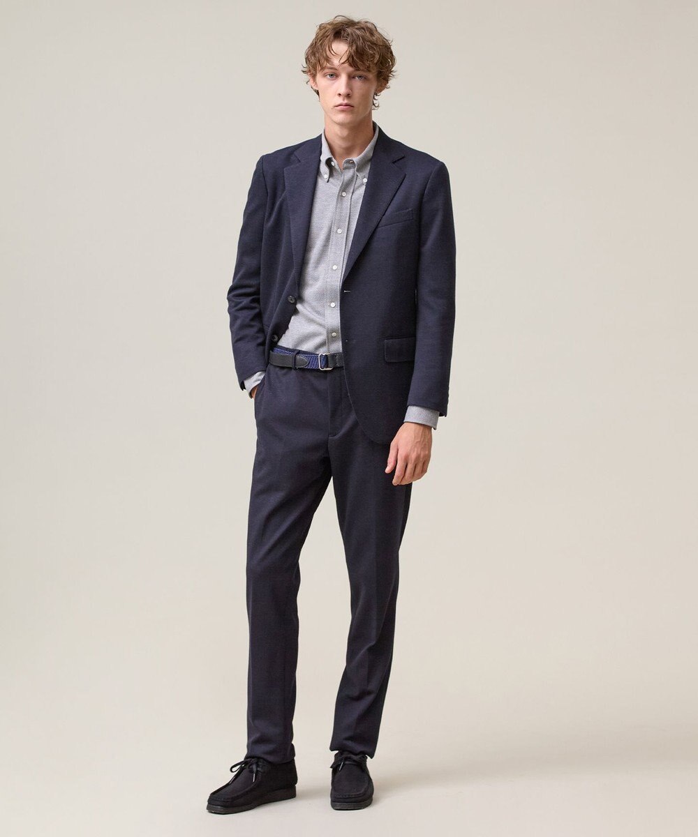 J.PRESS MEN 3シーズン着られる上質素材【ストレッチ / 吸水速乾 / 洗える / 消臭】AXIO 3ポジションジャージー ジャケット 