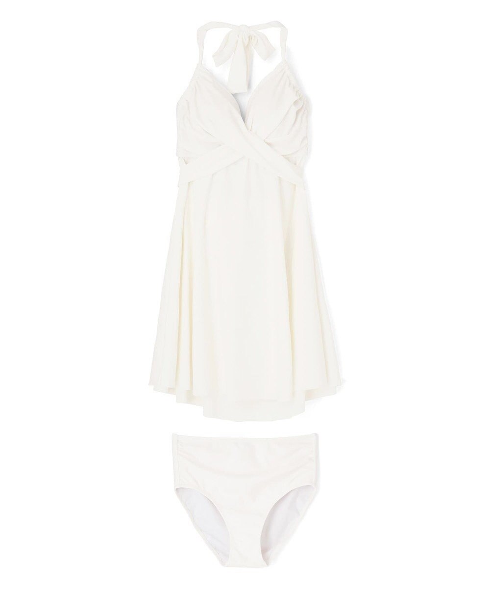 San-ai Resort（三愛水着楽園） ワコール定番商品カップ使用、GHIカップの大きなお胸に対応【グラマラスフィット】クロスワイヤーAライン水着　9D-M　【San-ai Resort（サンアイリゾート）】 