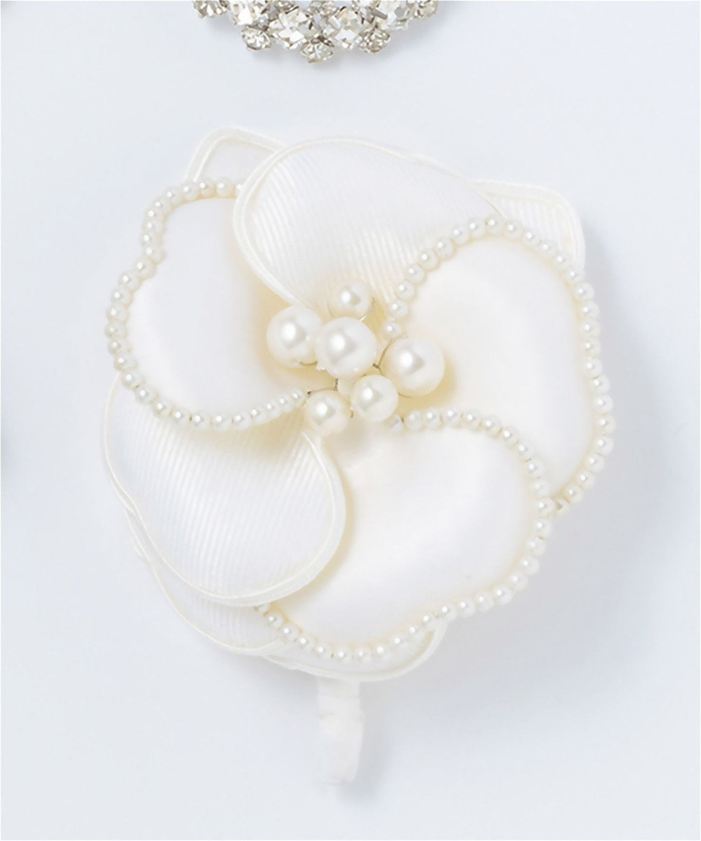 23区 パールトリミング コサージュ 