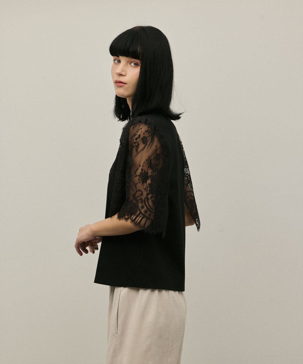 GRACE CONTINENTAL レースフレアカットトップ 
