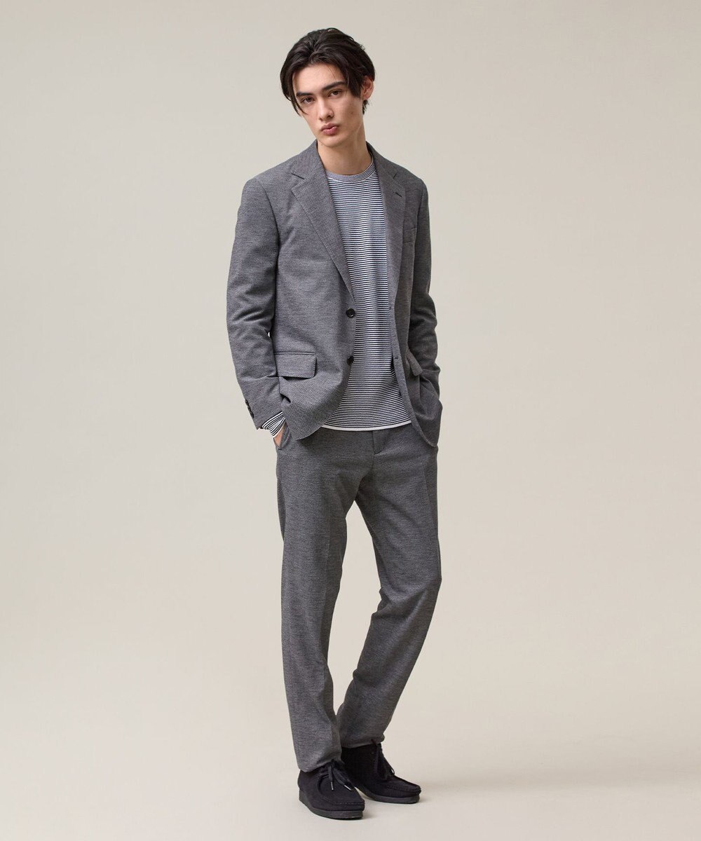 J.PRESS MEN 3シーズン着られる上質素材【ストレッチ / 吸水速乾 / 洗える / 消臭】AXIO 3ポジションジャージー ジャケット 