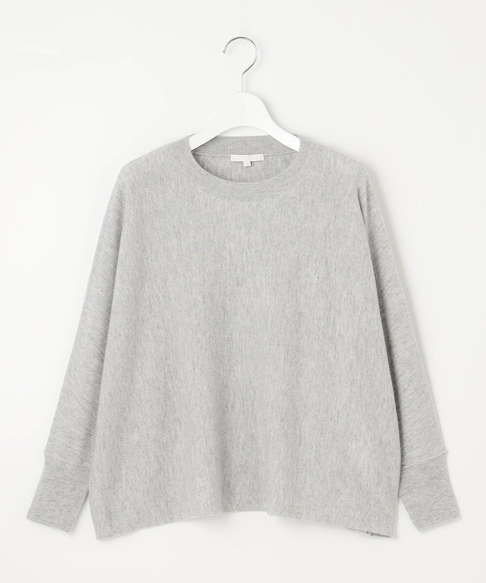 自由区 【洗える】ソフトウールハイゲージボートネック ニット 