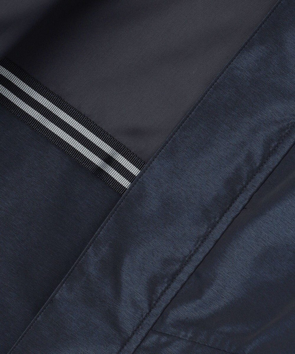 GOTAIRIKU 【ビジネスで着用可】メランジシャンブレー フーデッドブルゾン 