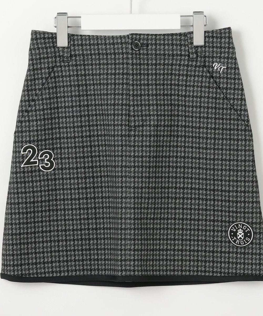 23区GOLF 【WOMEN】ガンクラブチェックプリントスカート 