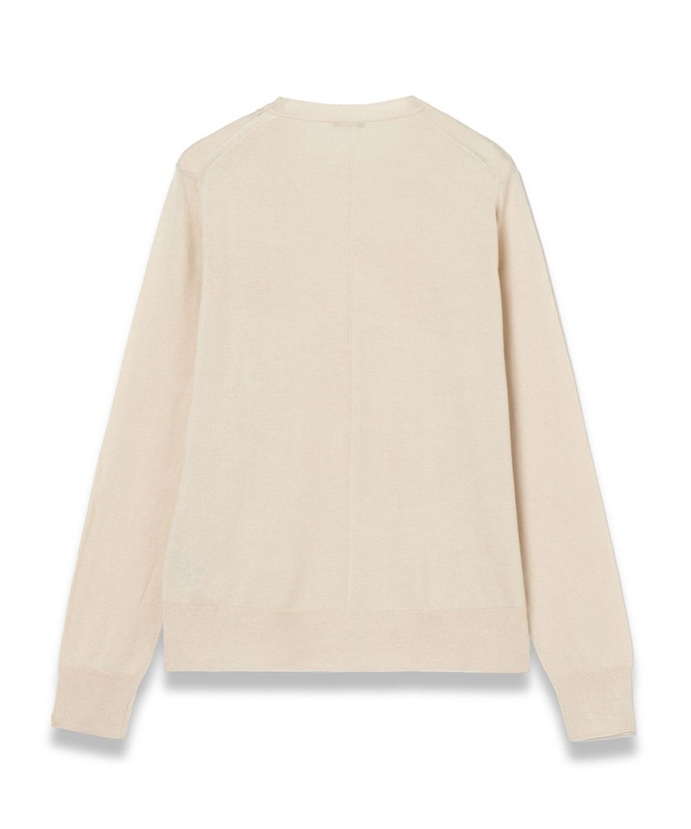 JOSEPH 【洗える】スーパーファインコットンシルク　ラウンドネックニット 