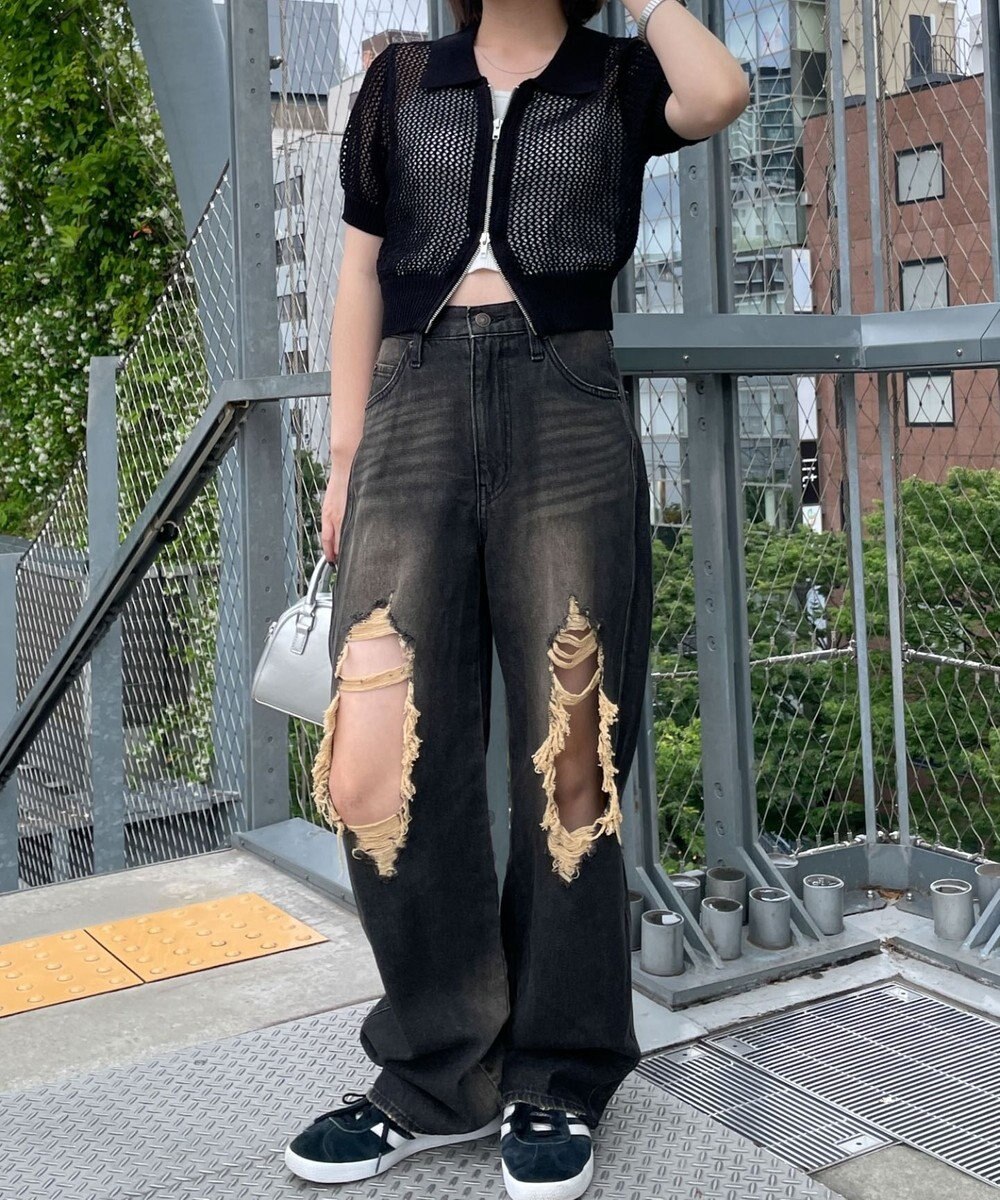 WEGO WZIPニットカーデ 