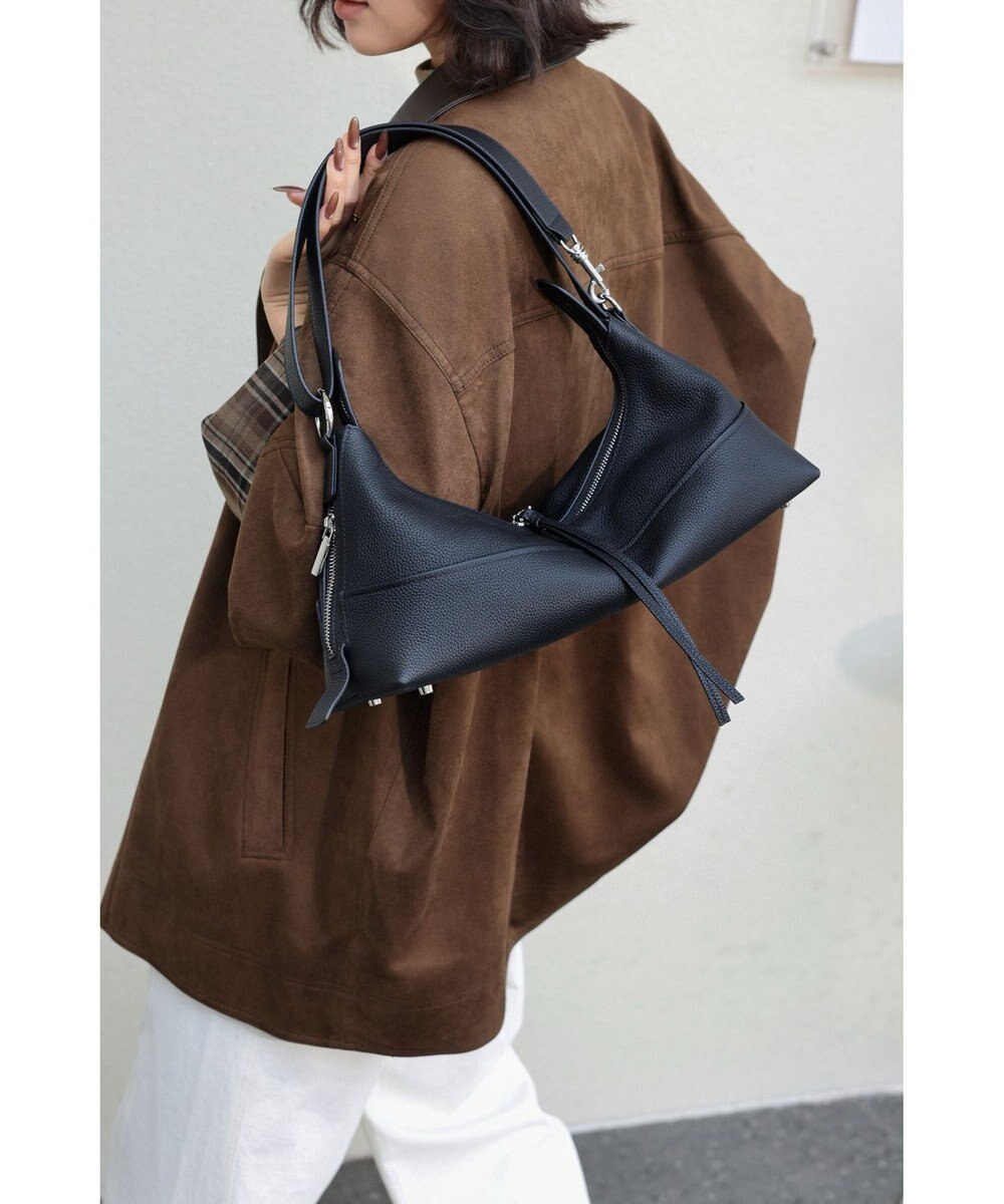 style code 【 通勤使用可能 】 牛革 細身シルエットショルダーバッグ 