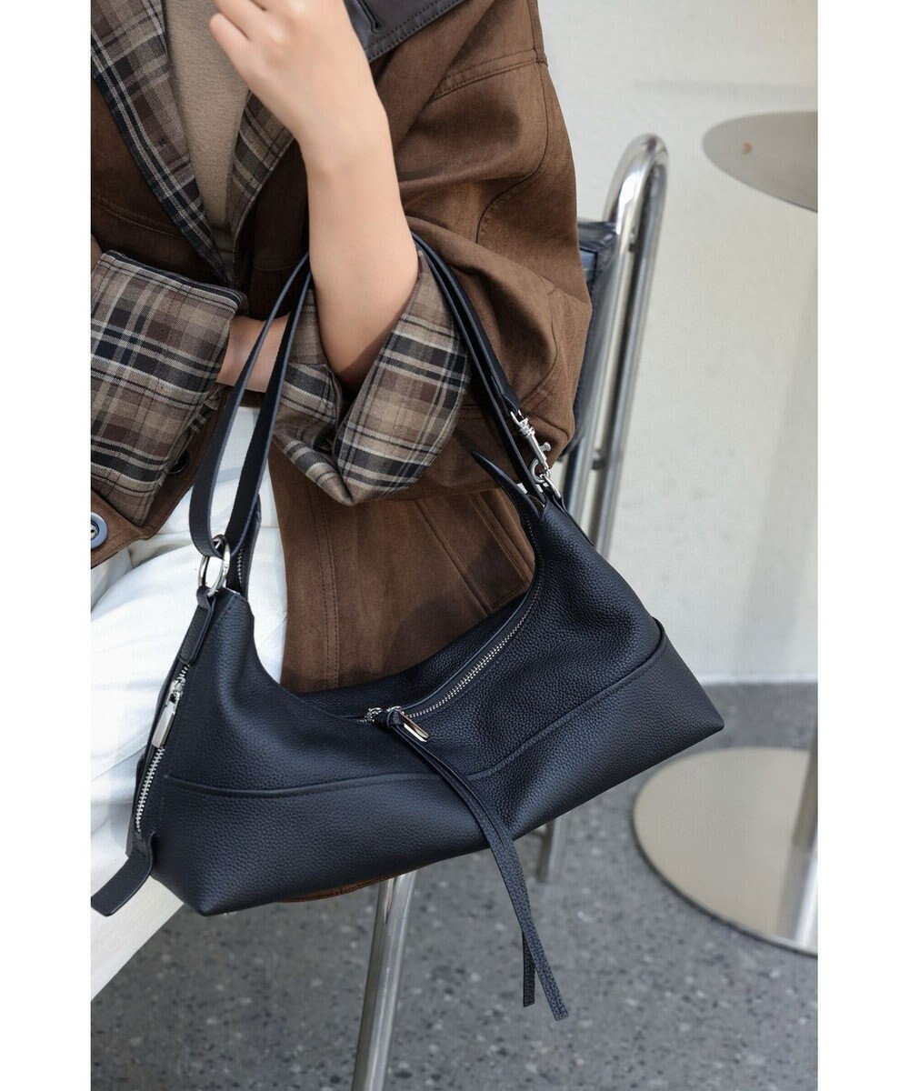 style code 【 通勤使用可能 】 牛革 細身シルエットショルダーバッグ 