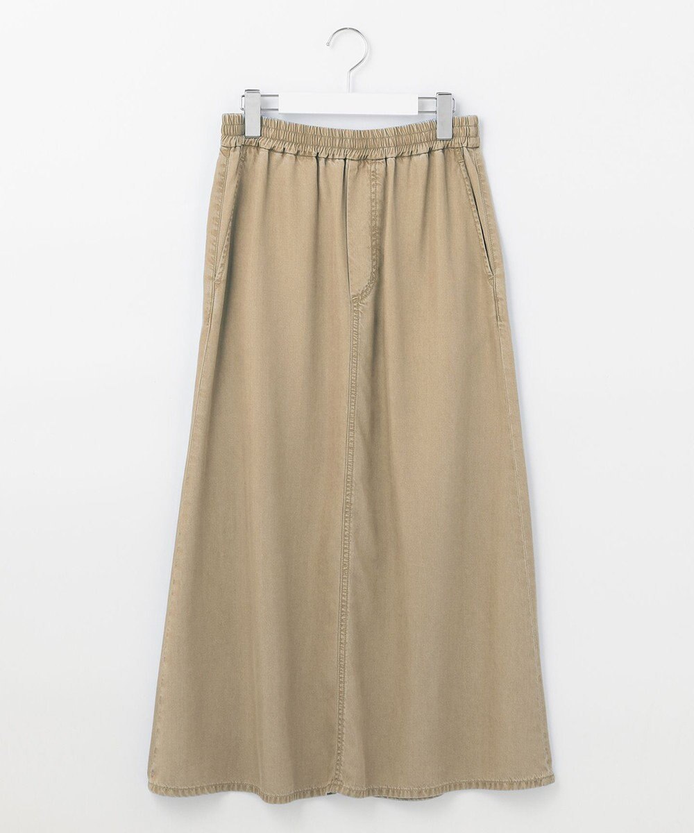 自由区 L 【セット可/洗える】テンセルデニム ロングスカート 