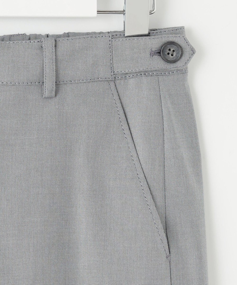 J.PRESS LADIES 【着丈が選べる・セットアップ対応・洗える・撥水・防汚】コットンFITTYシャーク ワイド アンクル パンツ 