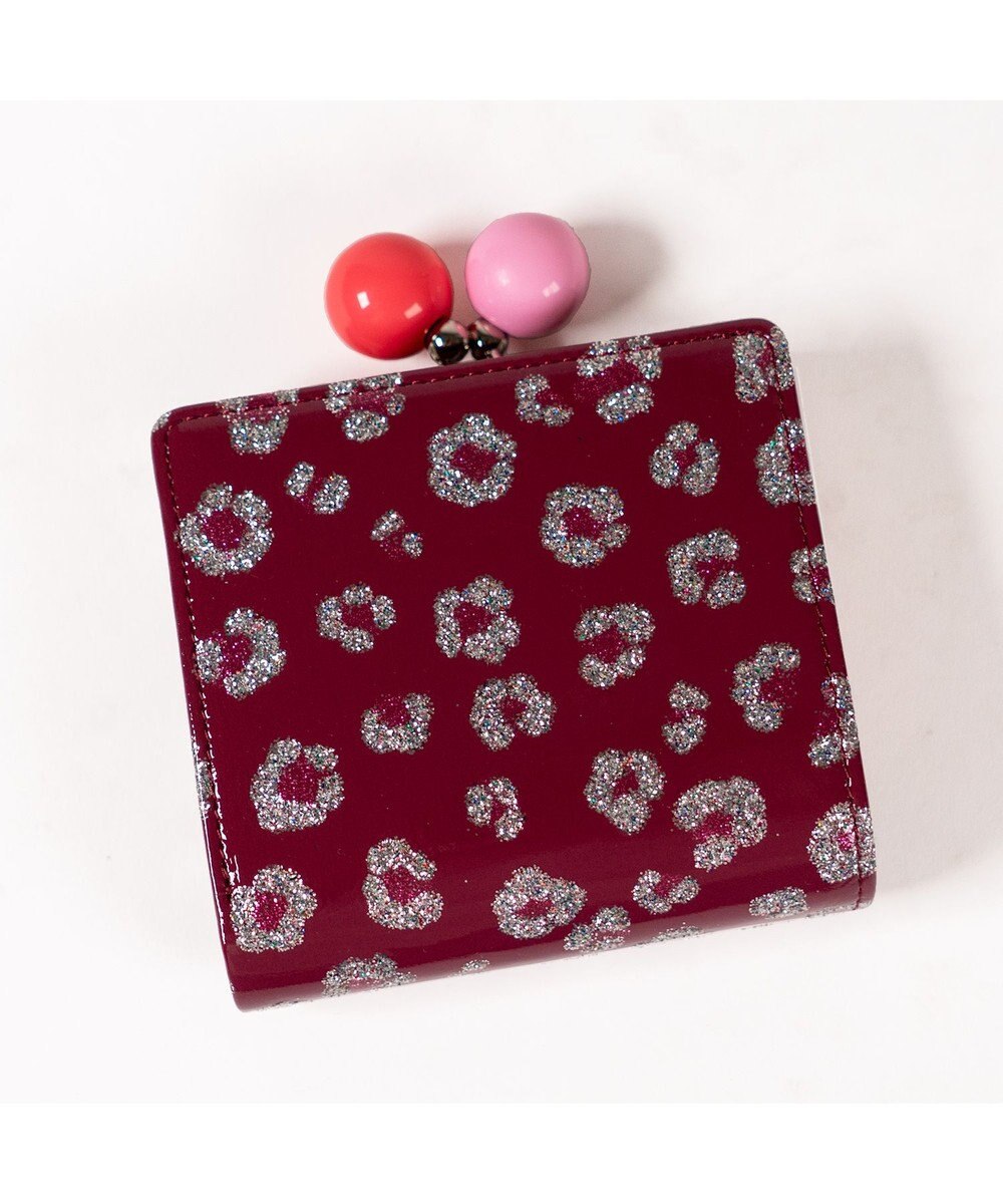 tsumori chisato CARRY グリッターフラワー がま口 ミニ財布 