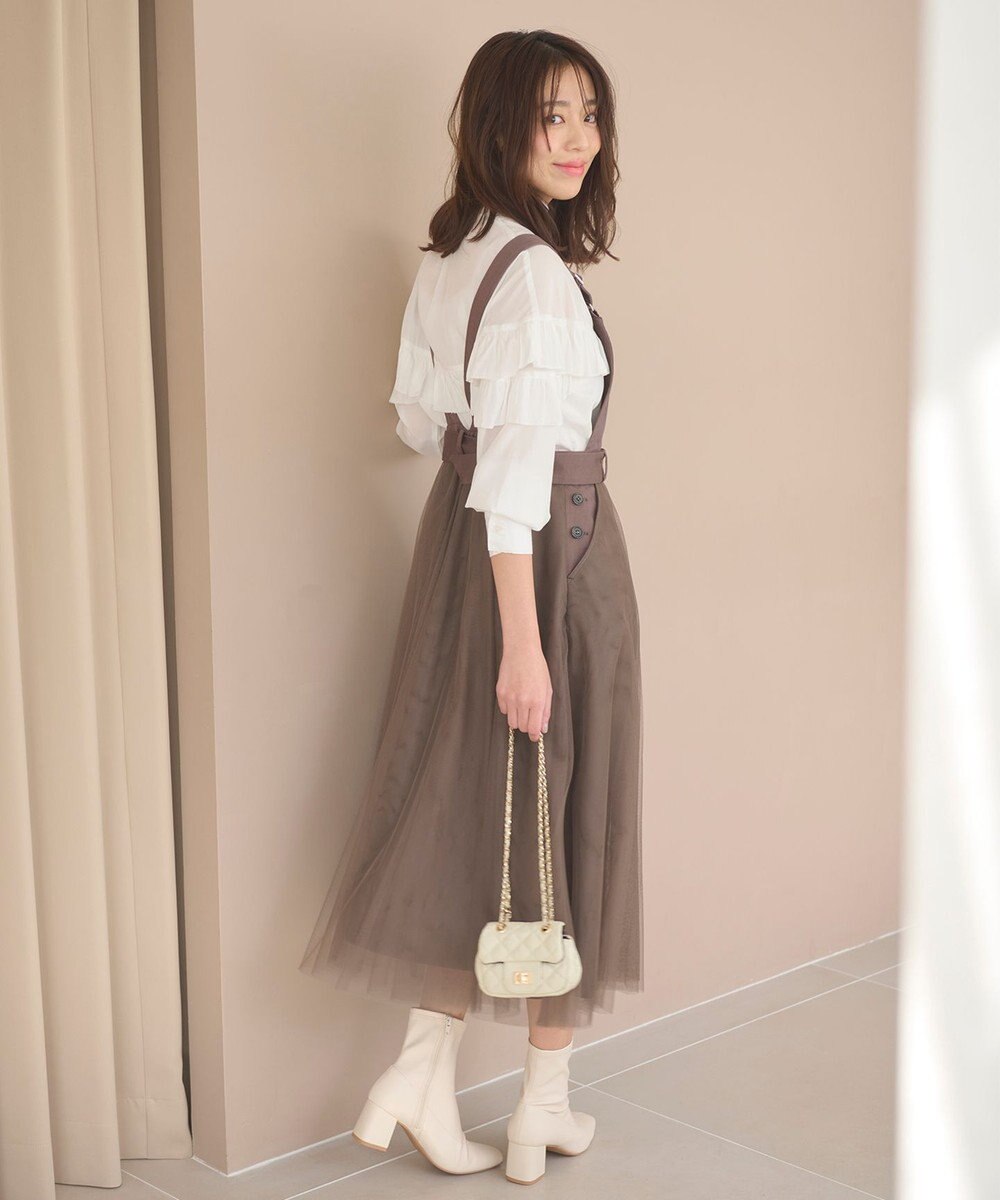 Feroux 【洗える】フリル ブラウス 