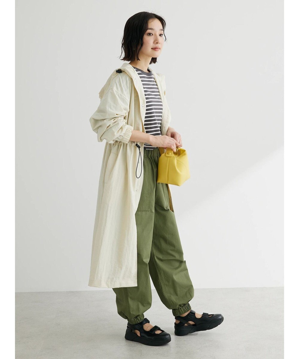 Green Parks フーデットロングコート 