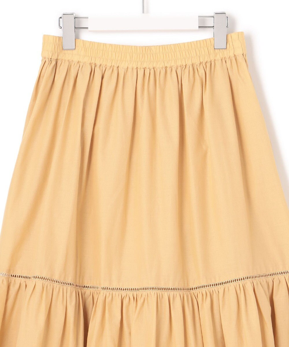 23区 【SLOW/洗える】コットンローン ティアード スカート 