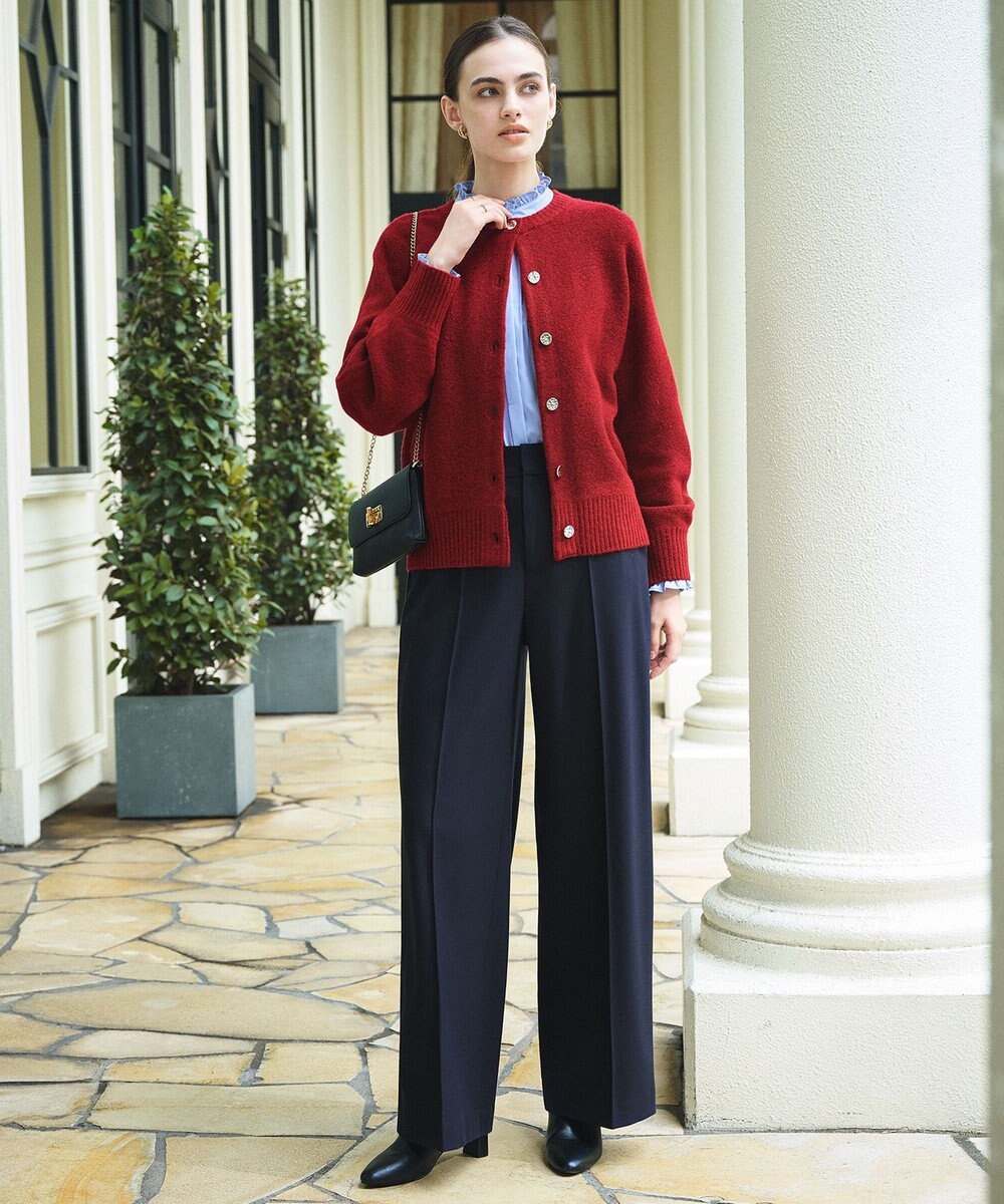 ANY SIS L 【前後着用可能】Airニット カーディガン 