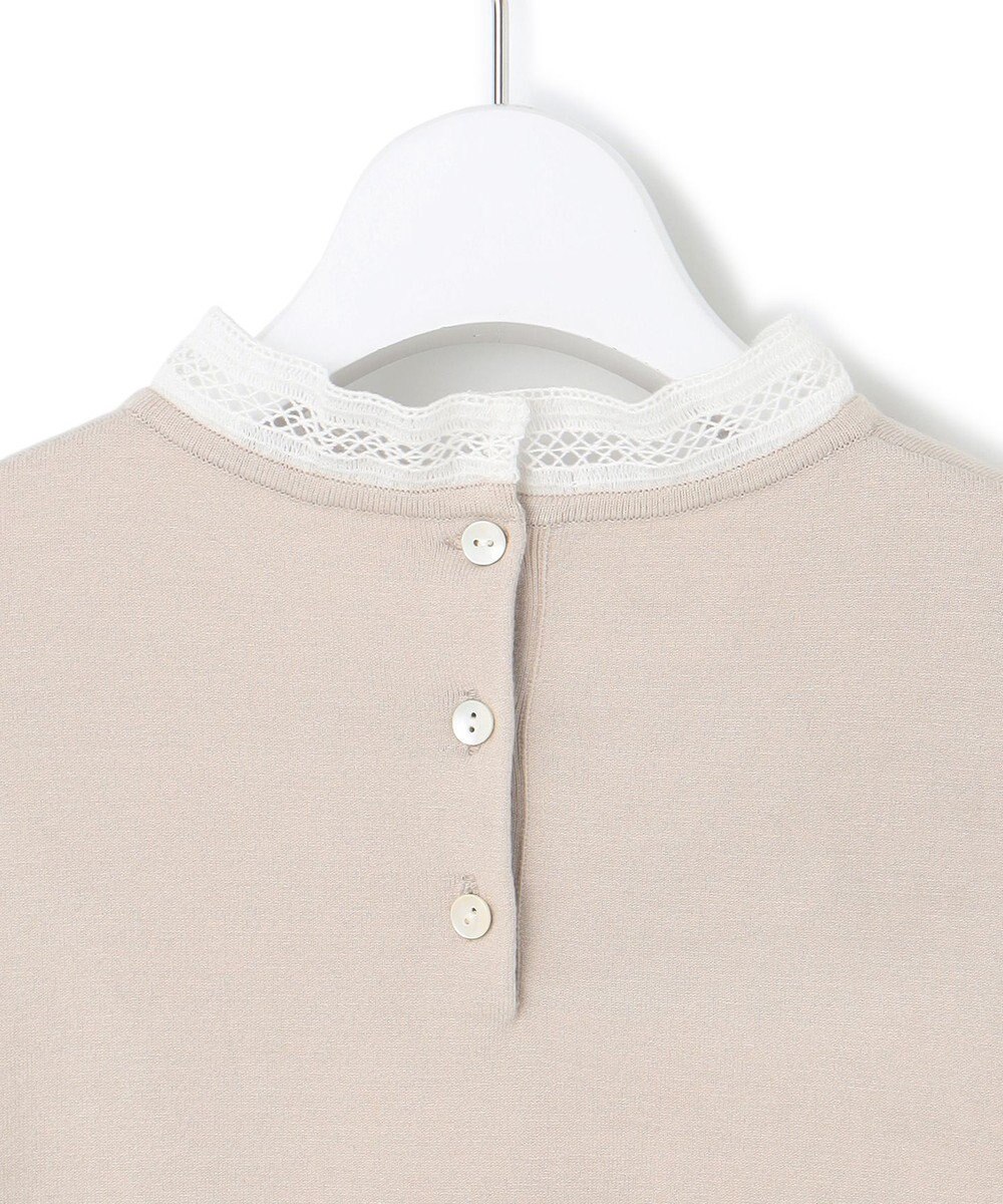 23区 S 【洗える】ヴィスコースストレッチ レースコンビ ニット 