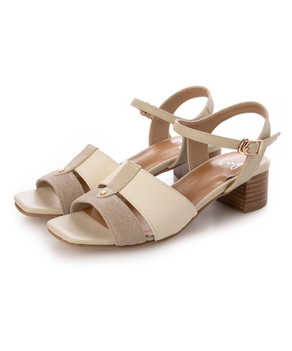 ing <ing>異素材コンビネーションサンダル 