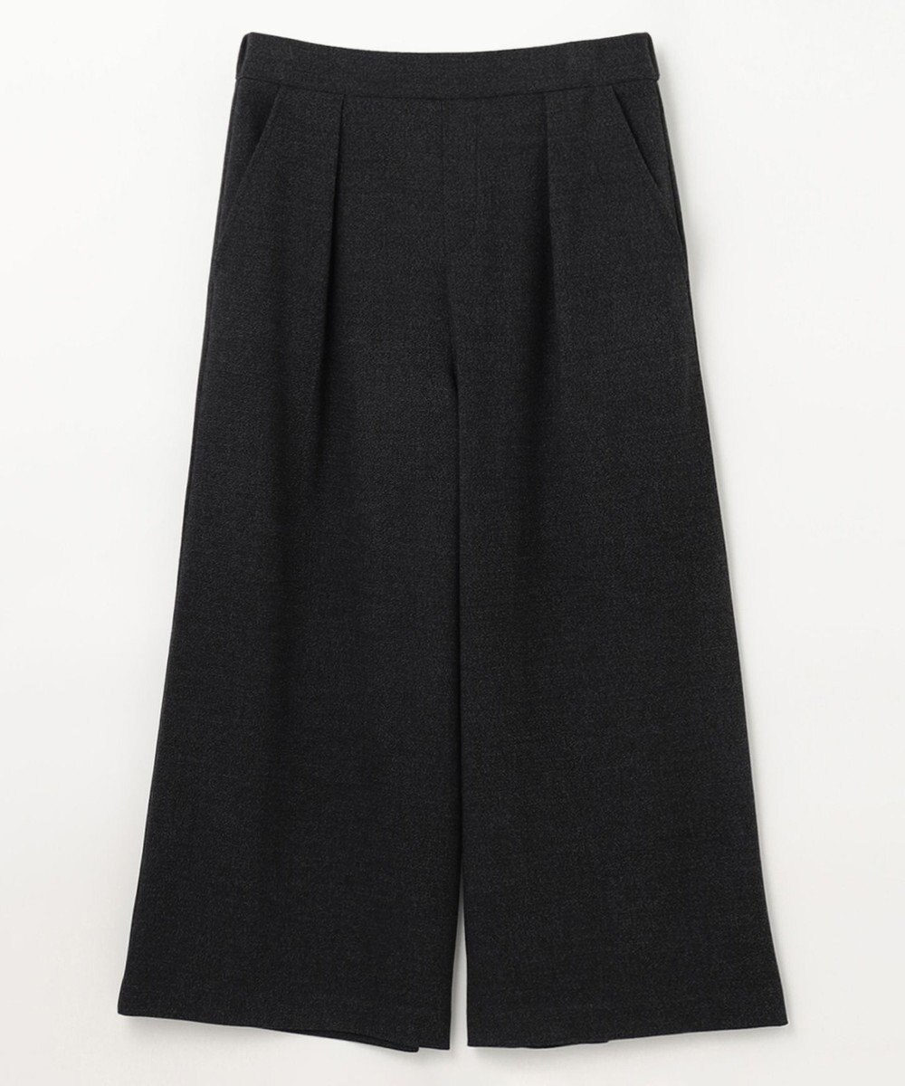 ANY 【洗濯機可能/ウエストゴム】ライトツイード ワイドパンツ 