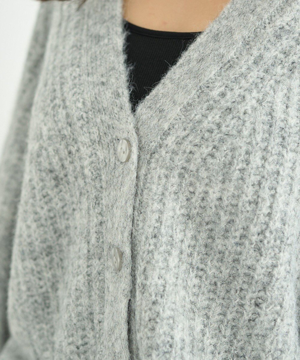 earth music&ecology ふわふわＭＩＸヤーンカーディガン 