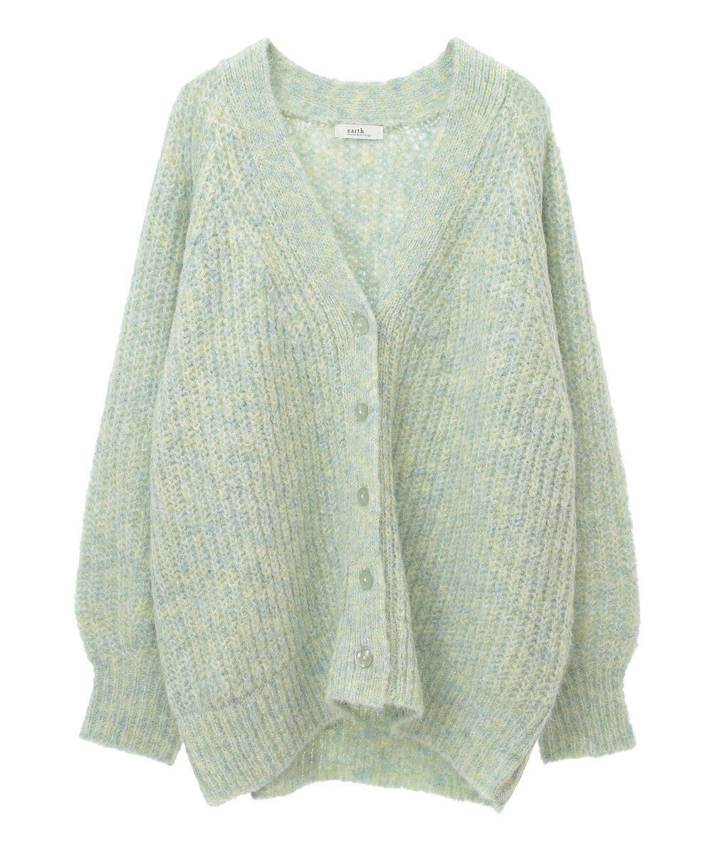 earth music&ecology ふわふわＭＩＸヤーンカーディガン 