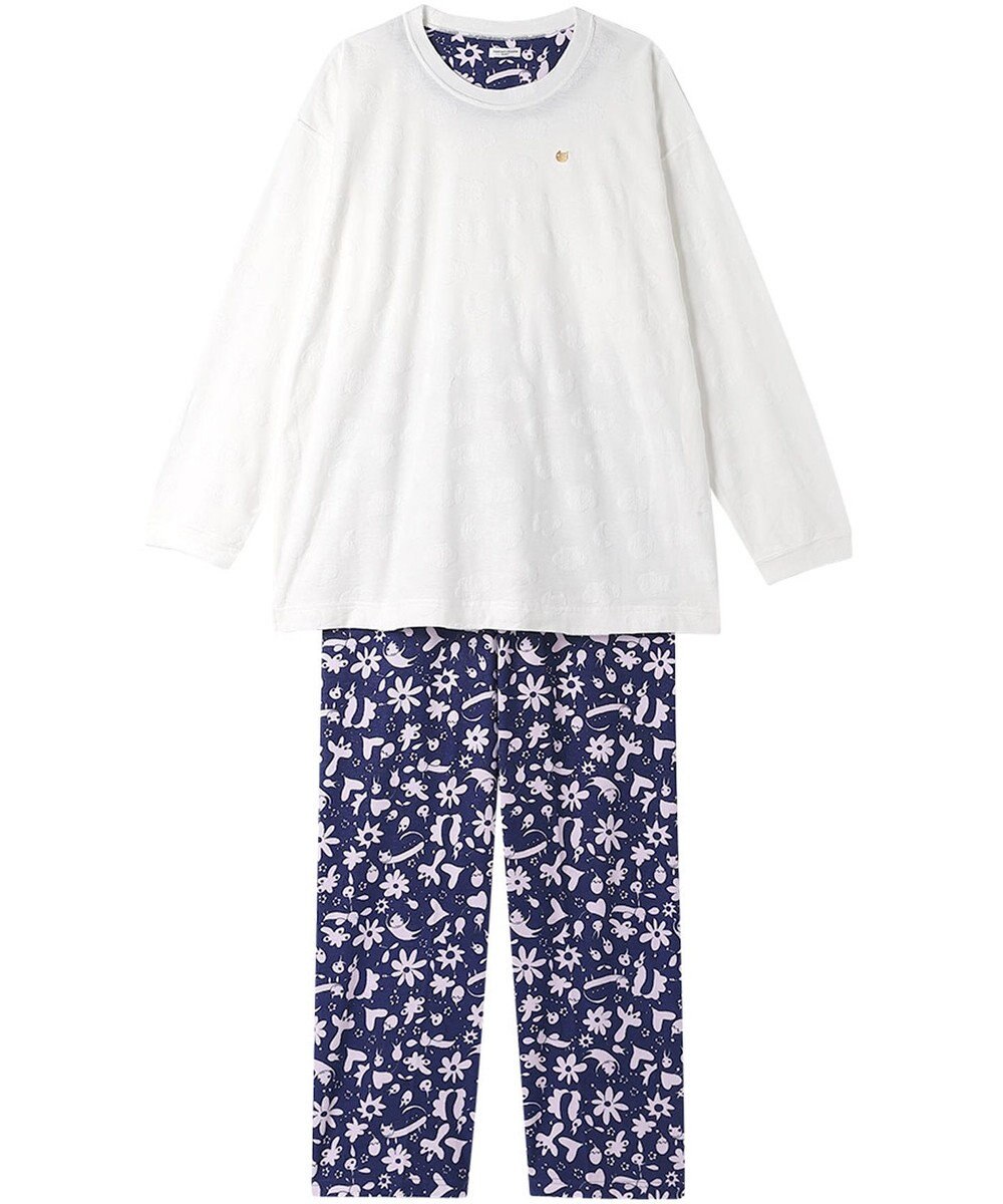 tsumori chisato SLEEP ツモリチサト パジャマ 長袖 長ズボン 綿100%(トップス) 綿混(ボトムス) UDX539 /ワコール 